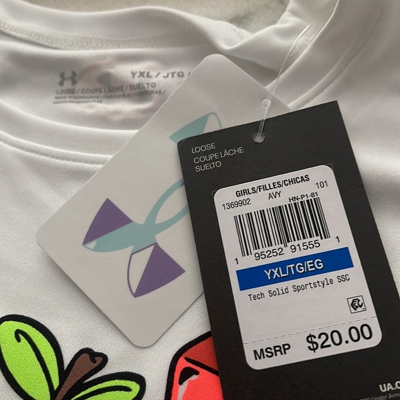 Girl’s Under Armour Athletic Tee - Picture 3 of 4